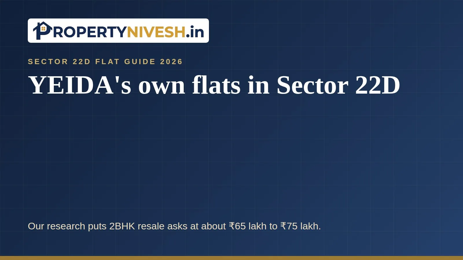 Four-storey and high-rise YEIDA authority flat blocks in Sector 22D on the Yamuna Expressway