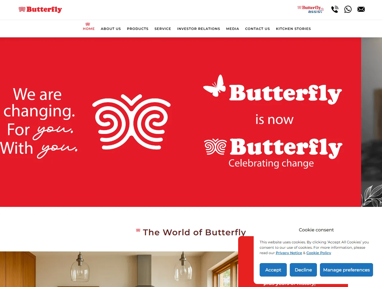 Butterfly Appliances website home page