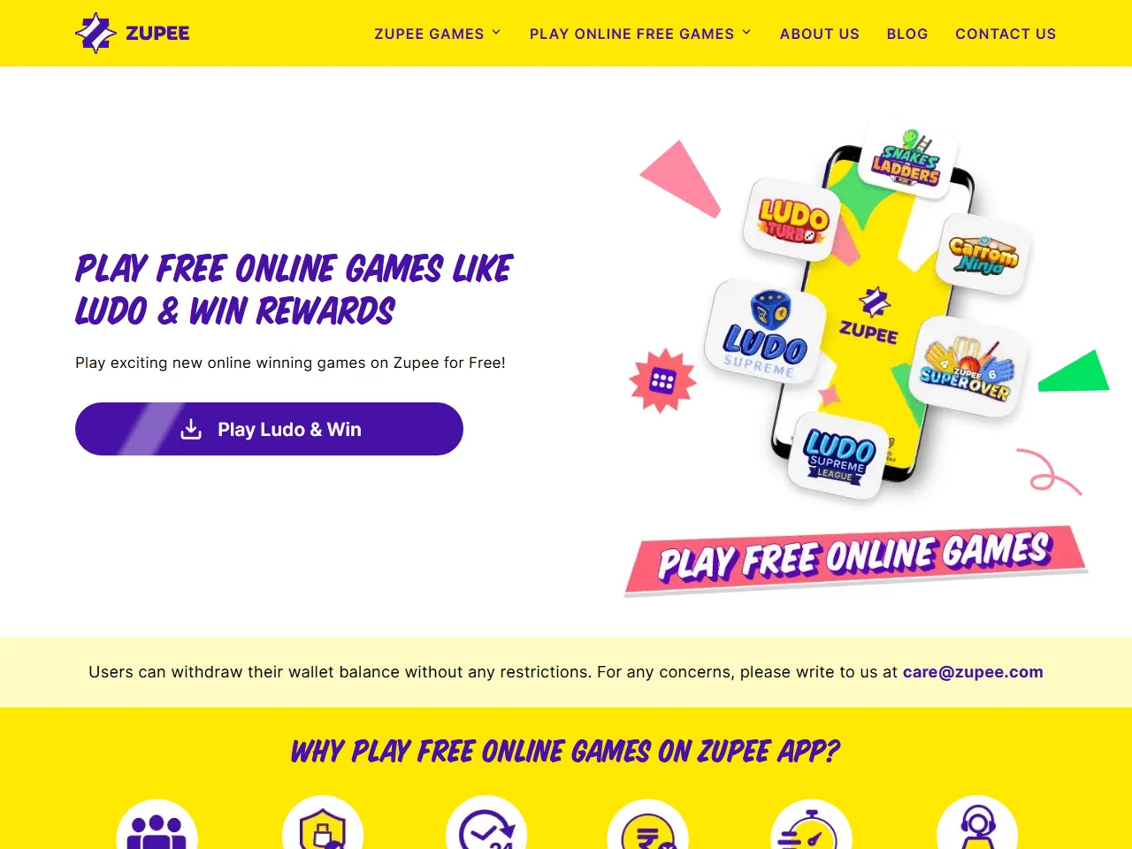 Ludo Supreme website home page