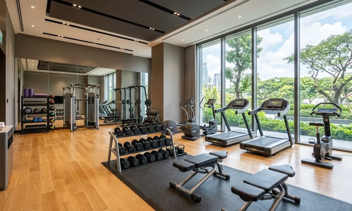 Illustrative image: Gym at Bhutani 18