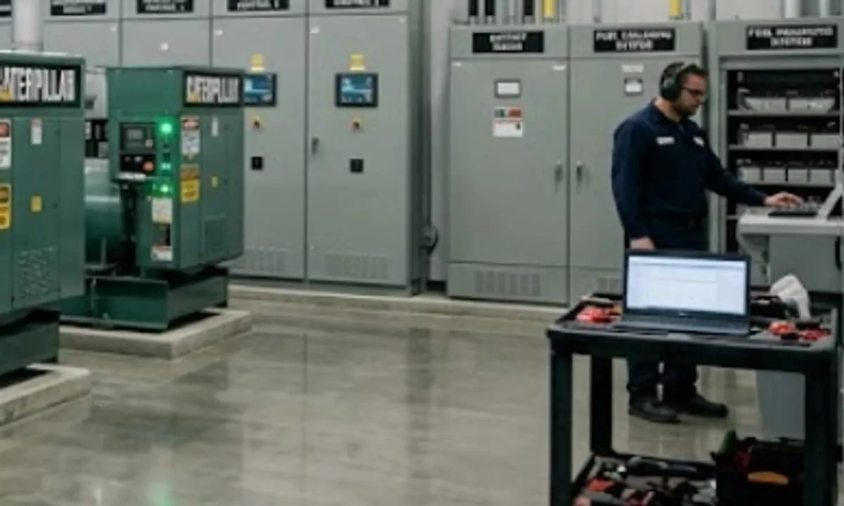 Illustrative image: Power backup from three DG sets at Orion Lagoon