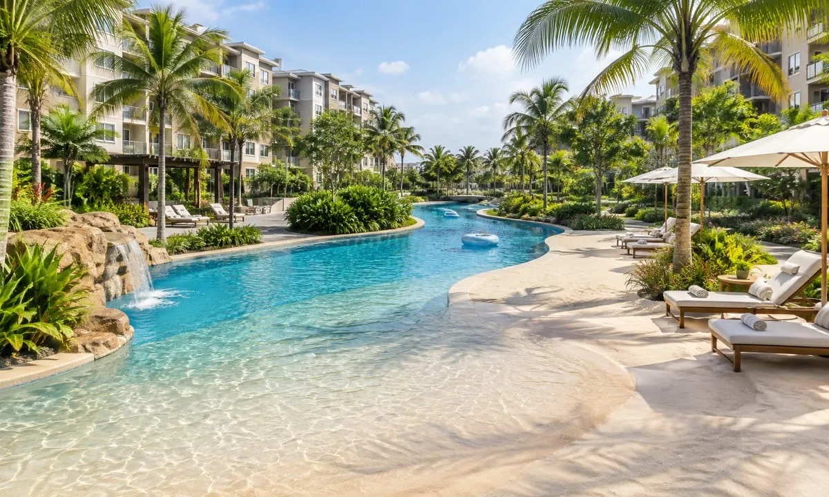 Illustrative image: Beach Club at Godrej Verano