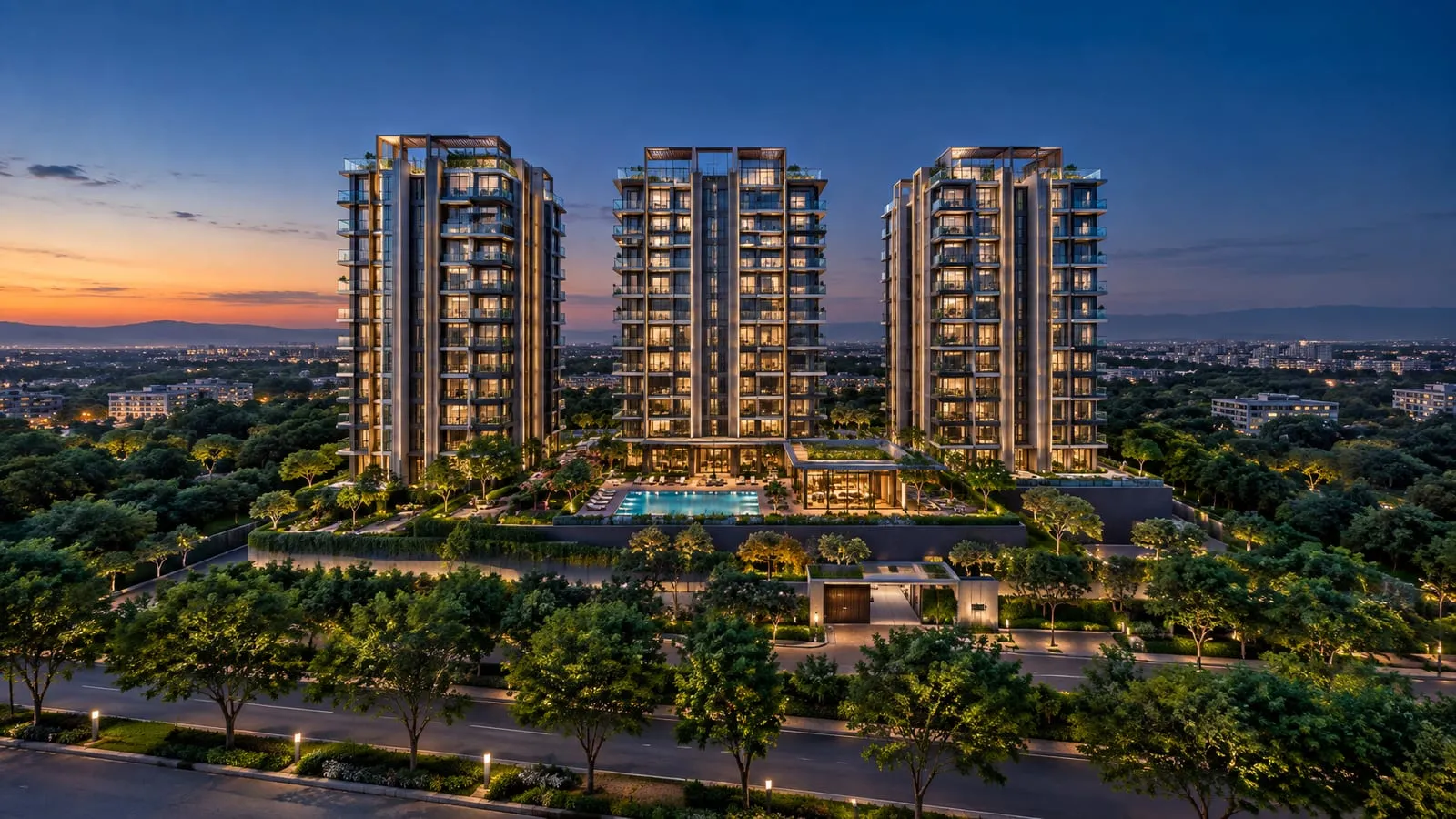 DLF Privana West — illustrative view