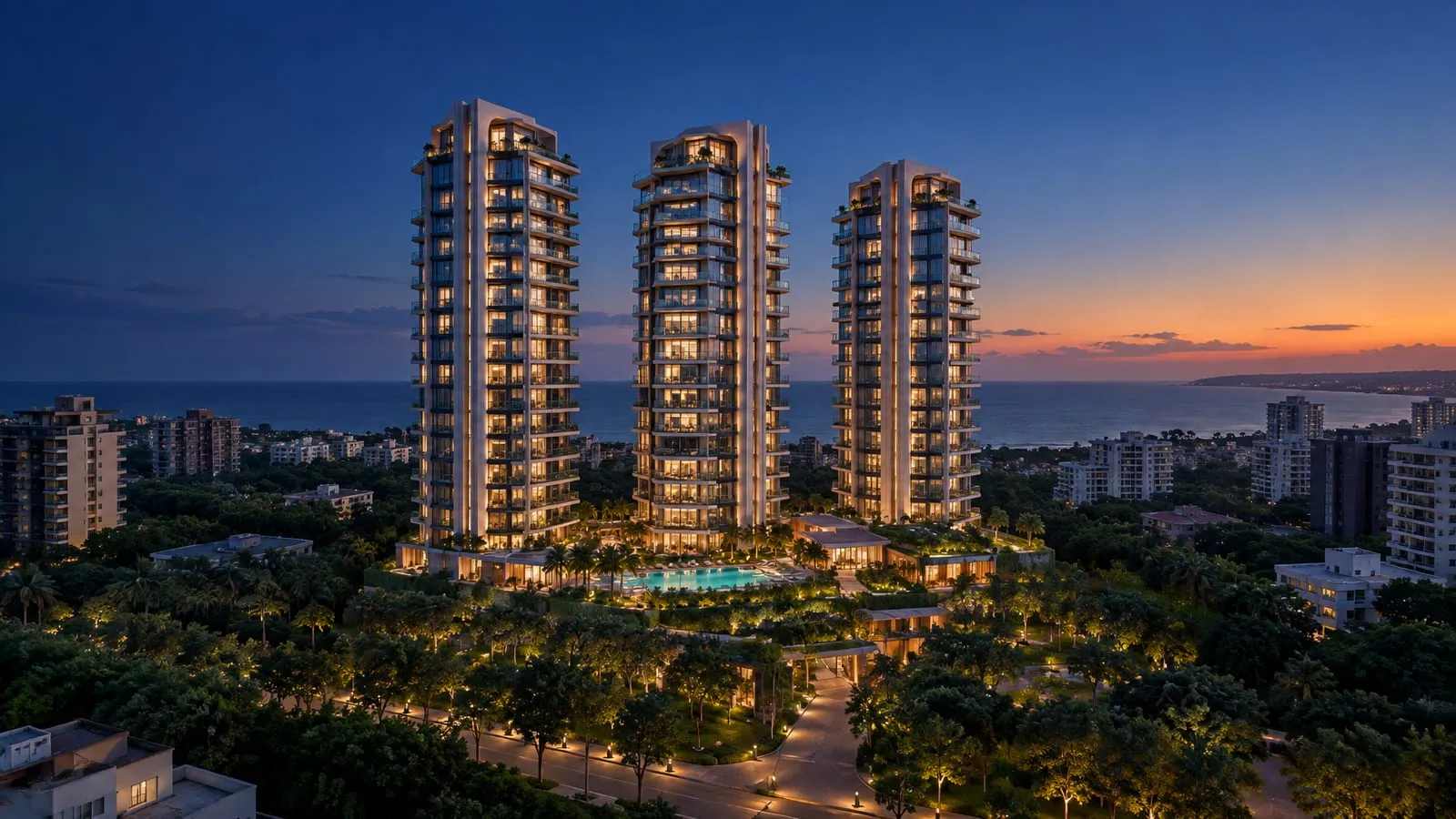 Oberoi Garden City — illustrative view