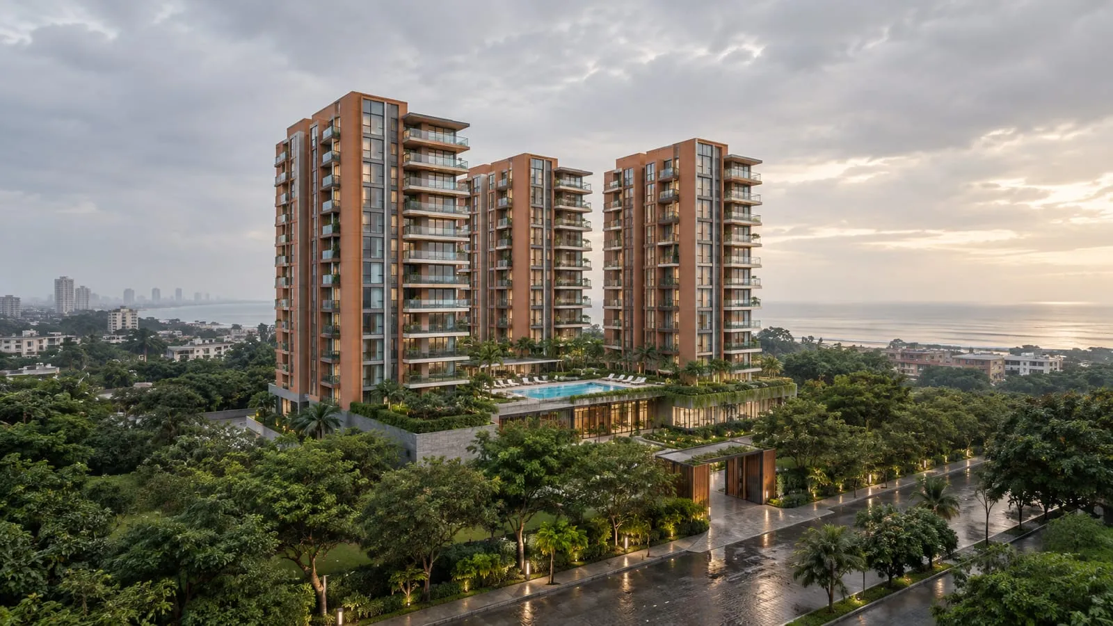 Oberoi Sky City — illustrative view