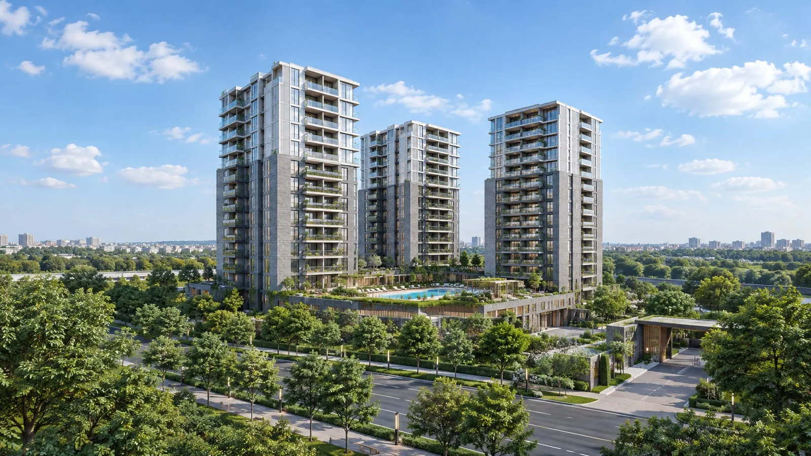 Signature Global Twin Tower DXP — illustrative view