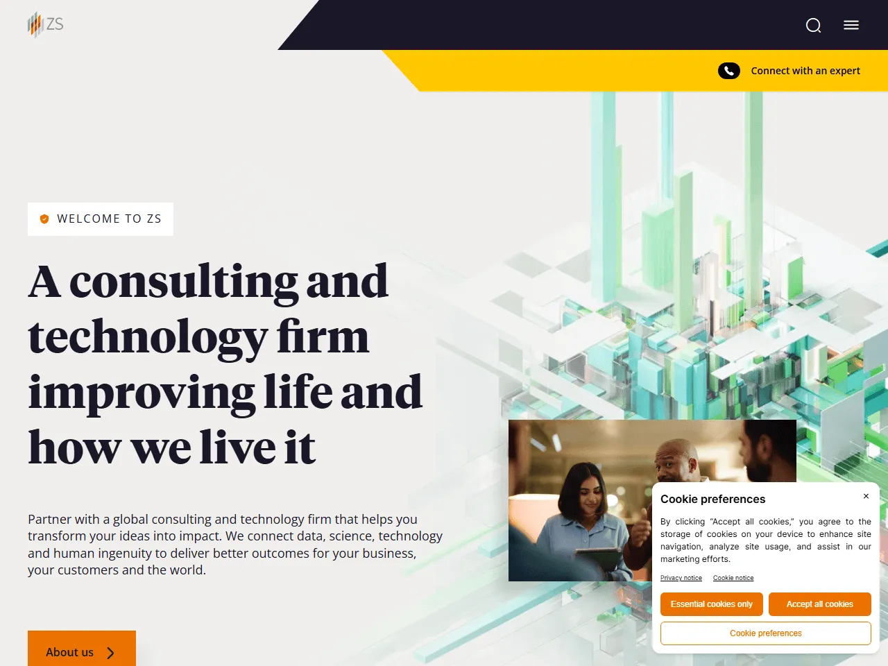 ZS Associates website home page